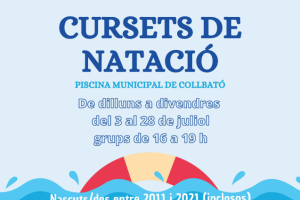 Cartell cursets de natació