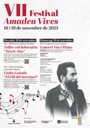 Cartell Festival Amadeu Vives 2023