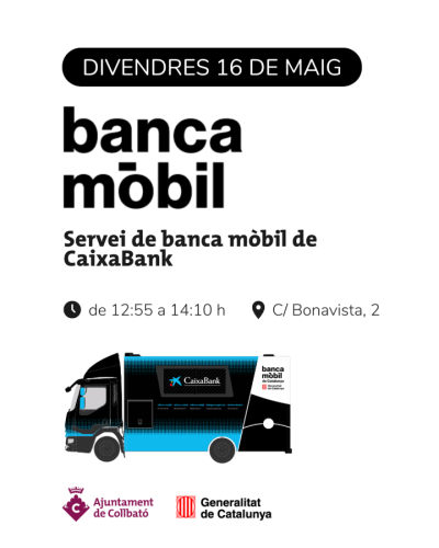 Servei de banca mòbil divendres 16 de maig