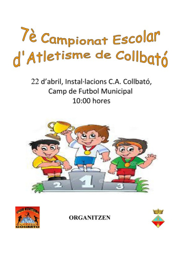 Cartell del 7è Campionat Escolar d'Atletisme