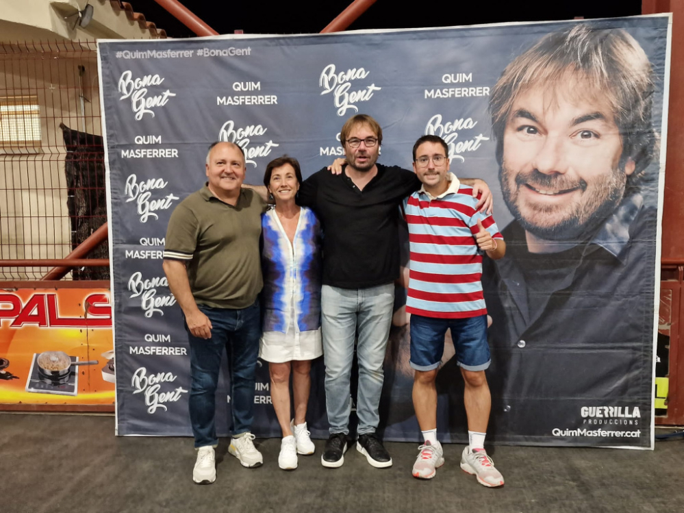 Albert Mateu i Quim Masferrer durant l'acte de la Festa Major 2023