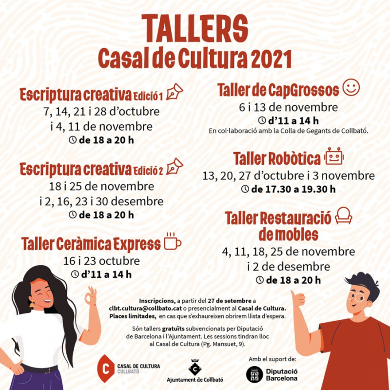 tallers collbato 2021 darrer trimestre