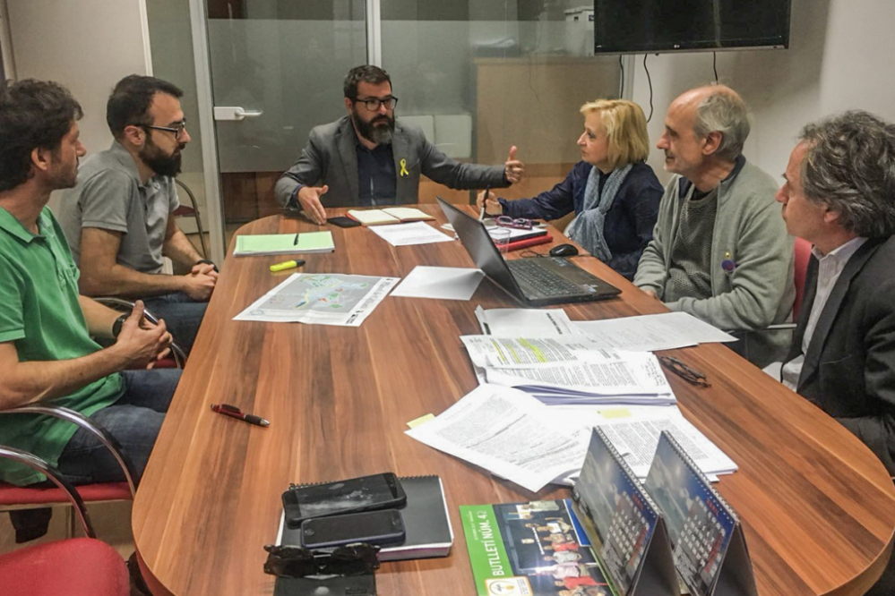 Reunió de l'equip de Govern amb serveis jurídics per coordinar les accions d'oposició a l'ampliació de l'A-2