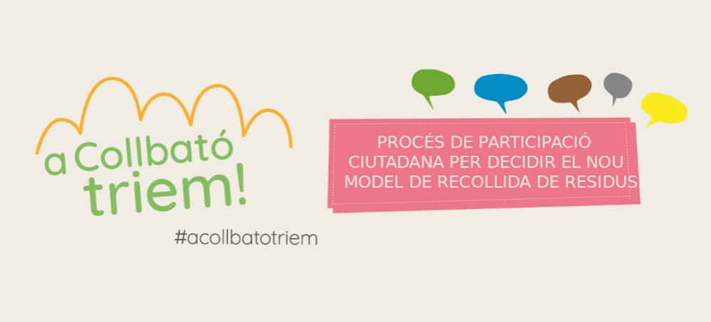 Imatge de la campanya A Collbató Triem!