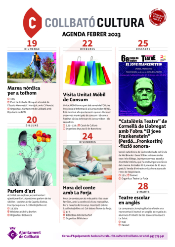 Collbató cultura febrer 2023