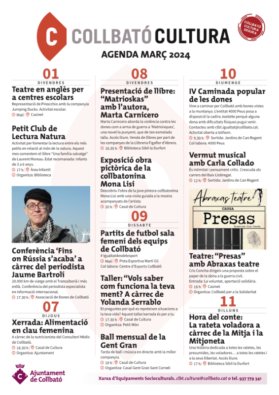 Agenda març 2024