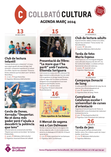 Agenda març 2024