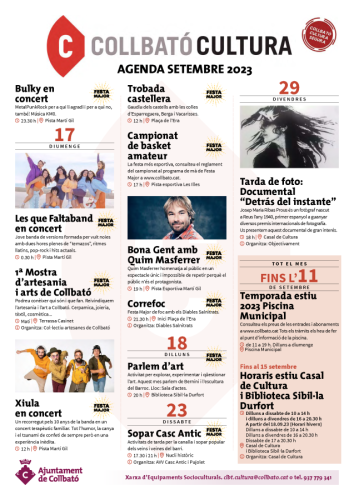 Agenda setembre 2023