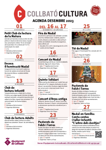 Agenda desembre 2023