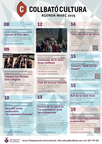 Agenda març de 2025