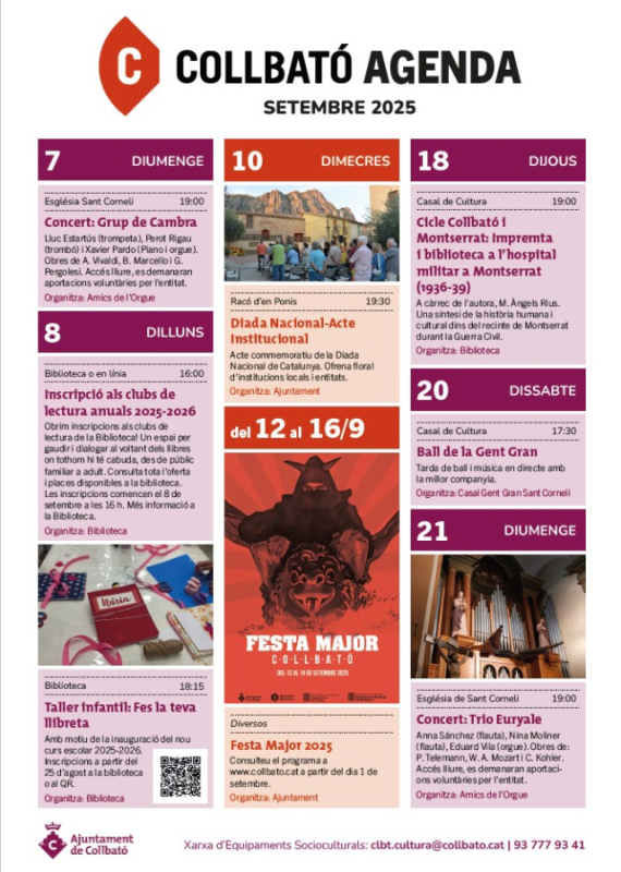 Agenda Setembre 25