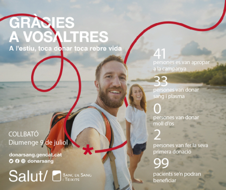 Dades donació de sang 9 de juliol