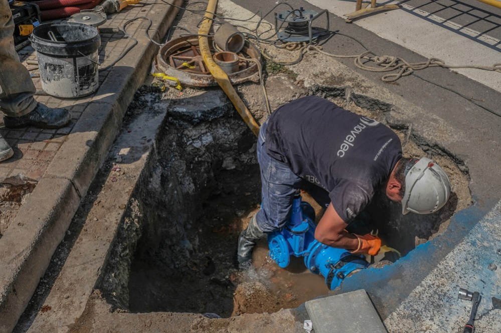 Obres de manteniment a la xarxa d'aigua