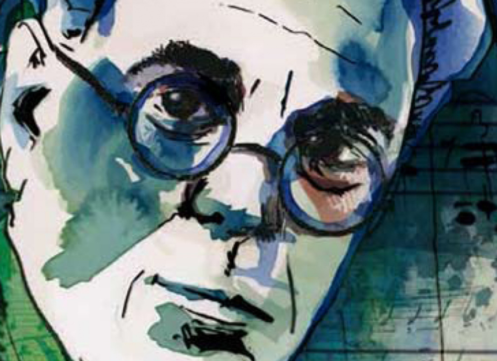 Imatge del Festival de Músiques Amadeu Vives, amb el retrat del reconegut creador collbatoni