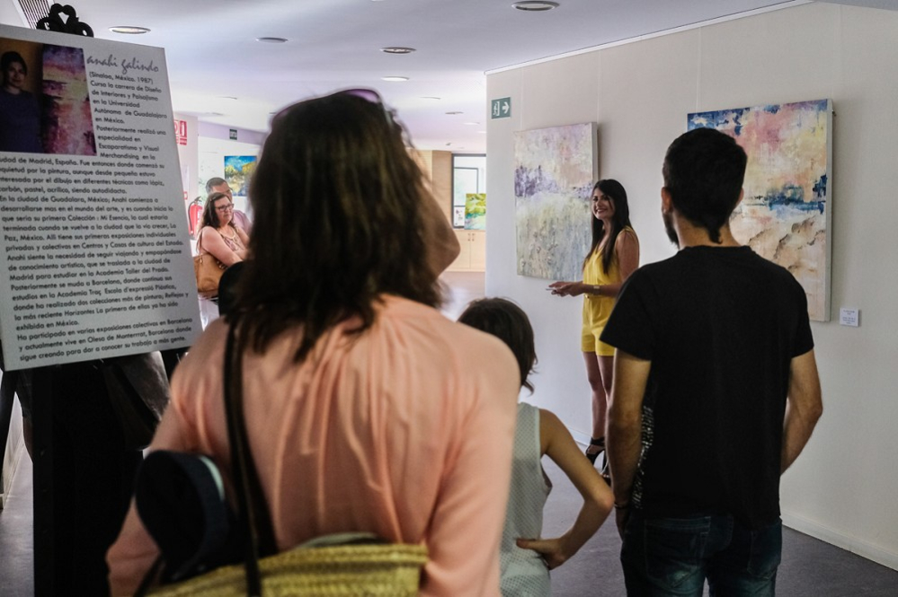 Inauguració de l'exposició de l'Anahi Galindo