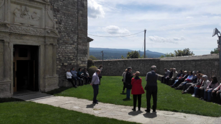 Visita al Santuari de la Mare de Déu de l'Ajuda, a Balenyà.