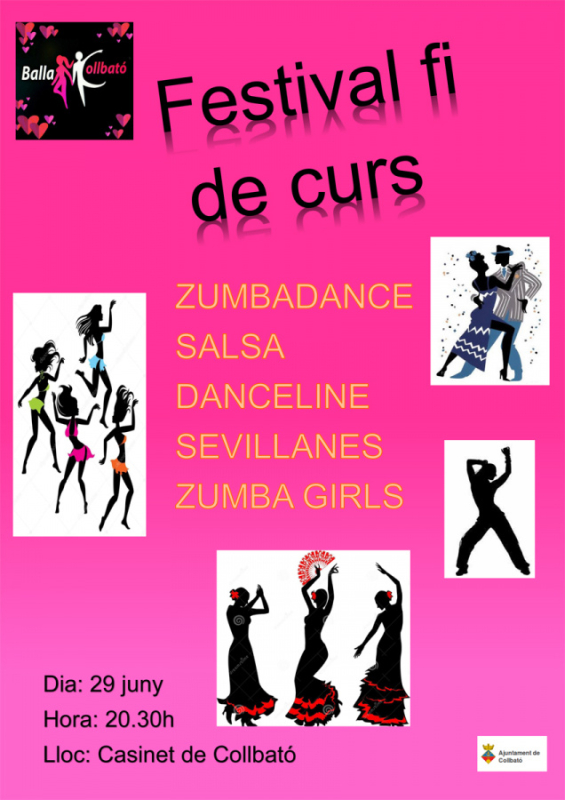 Cartell del festival de fi de curs de Balla Collbató