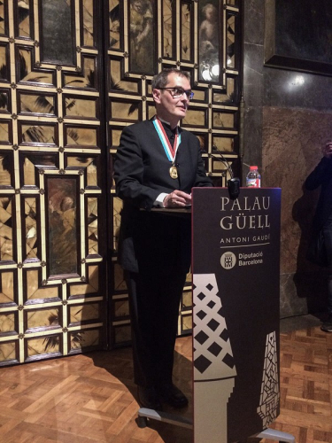 Albert Blancafort rep la medalla d'or al Mèrit Europeu