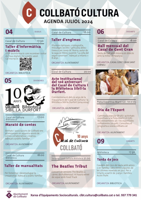 Agenda de Juliol