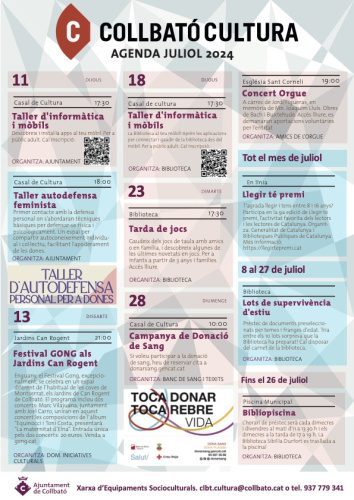 Agenda de Juliol