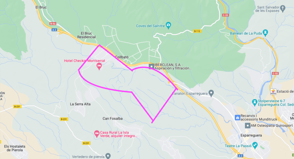 Mapa batuda senglars