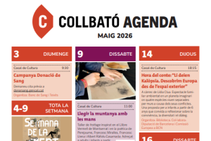 Agenda Collbató Maig 2026
