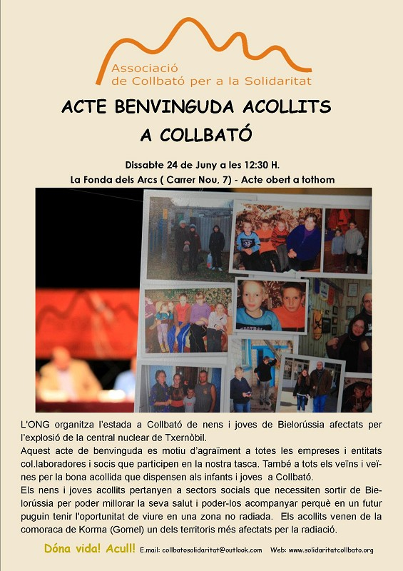 Cartell de l'acte de benvinguda