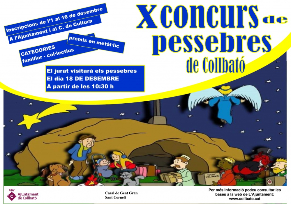 Cartell del X Concurs de Pessebres