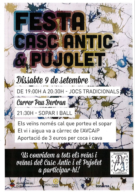 Cartell de la Festa del Nucli Antic i Pujolet