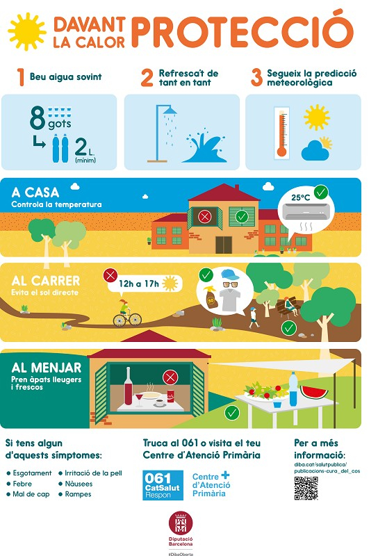 Cartell recomanacions calor
