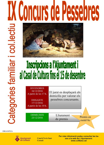 Cartell concurs de pessebres