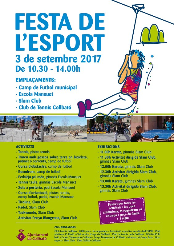 Cartell de la Festa de l'Esport 2017