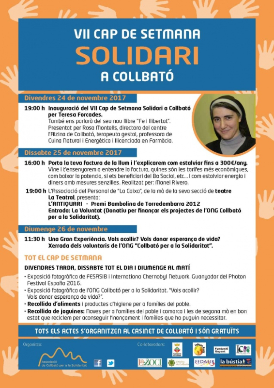 Cartell del VII cap de setmana solidari