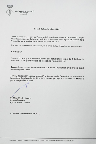 Decret d'Alcaldia