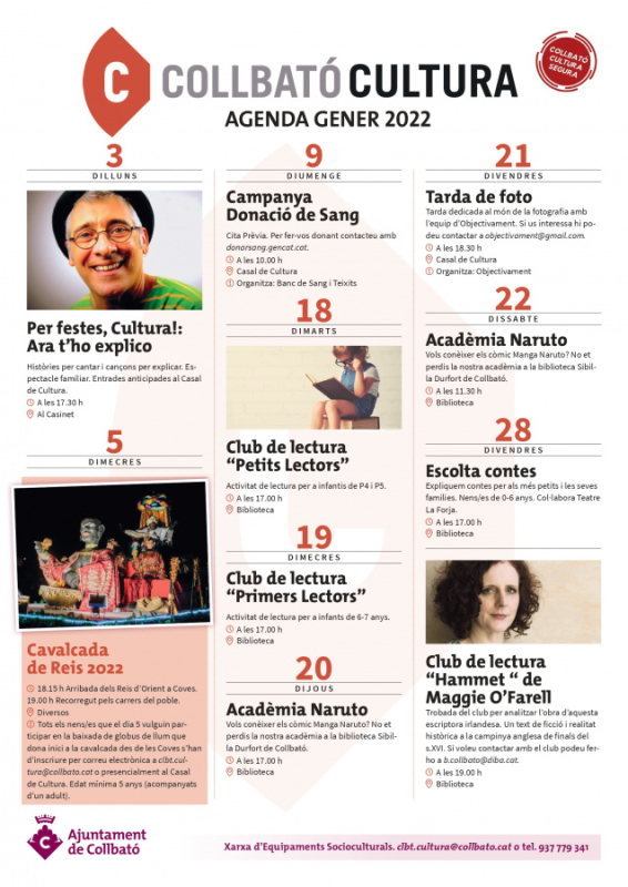 agenda cultura gener 2022