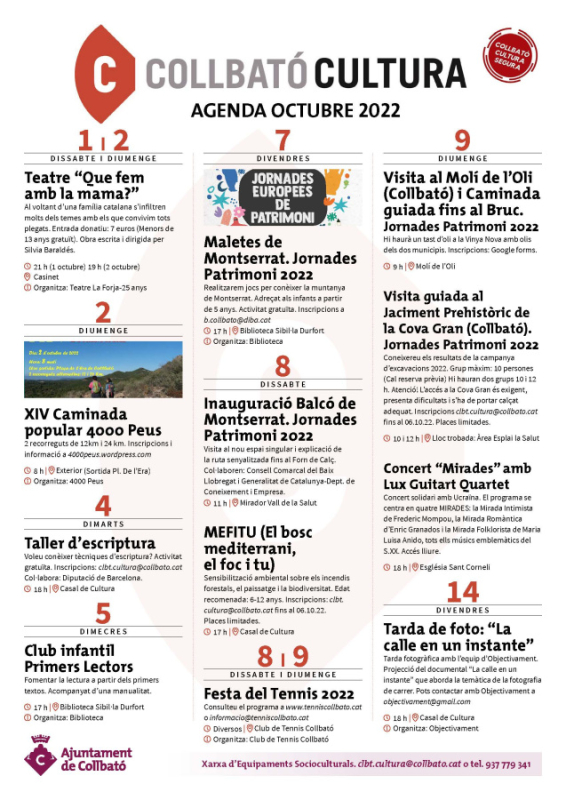 Octubre cultura 2022