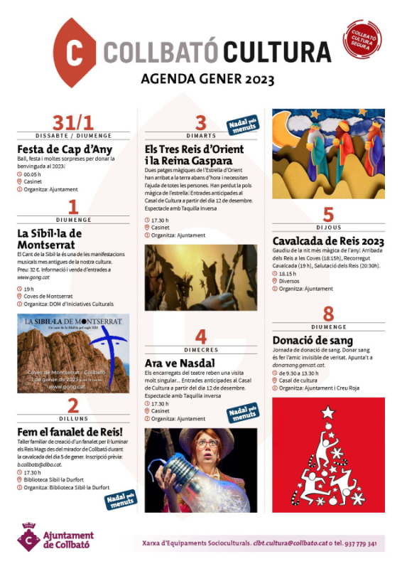 Agenda cultura gener 2023