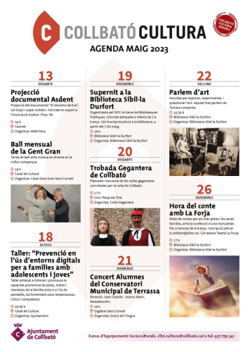 Agenda maig 2023