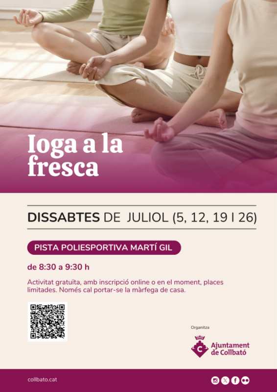 Cartell Ioga a la fresca