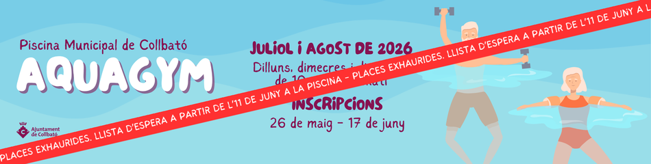 Banner Aquagym - places exhaurides