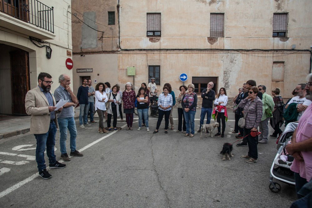 Concentració en suport de Jordi Sànchez i Jordi Cuixart