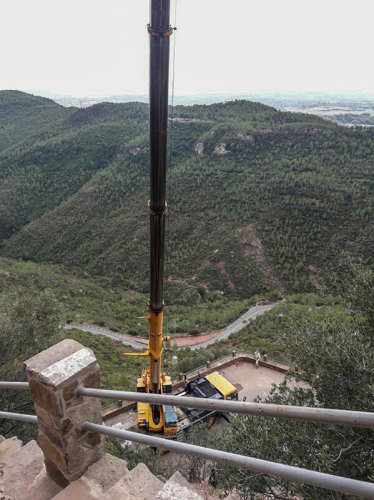 Obres a les Coves de Montserrat