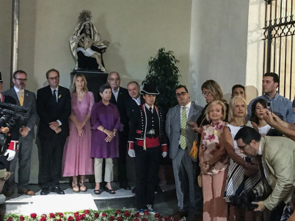 Collbató, en l’ofrena floral a Rafael de Casanova, a Sant Boi de Llobregat