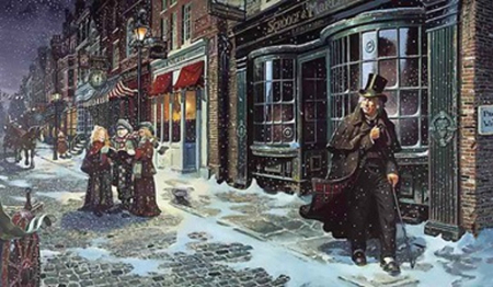 Il·lustració d'època del conte de Dickens.