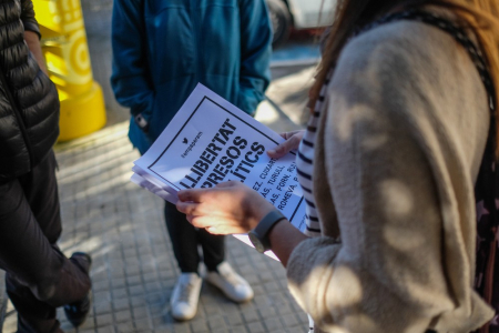 Encartellada pels presos polítics