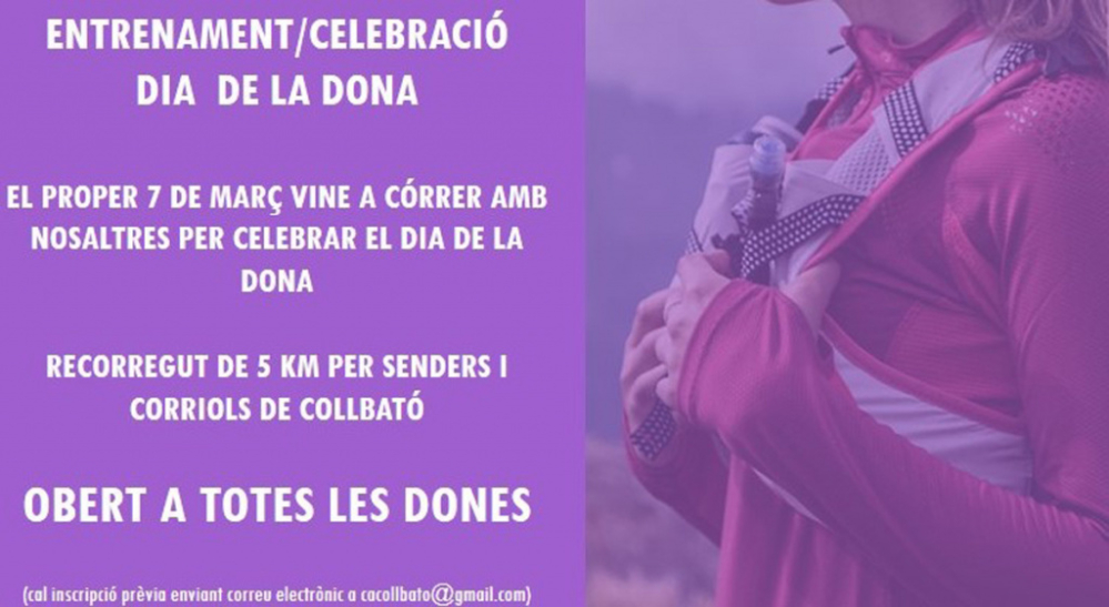 Cartell de l'activitat del Club Atletisme Collbató
