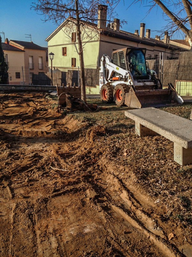 Obres de millora a la Plaça de l'Era