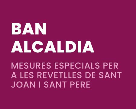 Ban Alcaldia - Pirotècnia Sant Joan i Sant Pere 2026