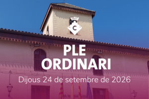 Ple Ordinari 24 de setembre de 2026