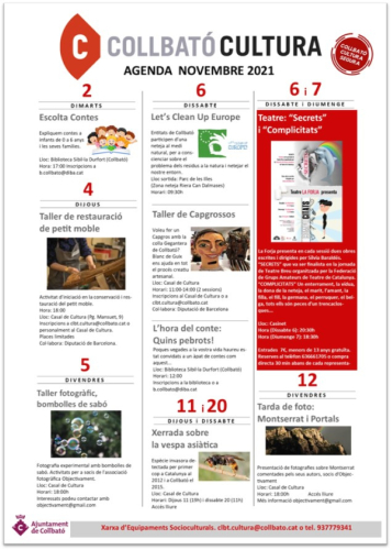 Agenda novembre 1